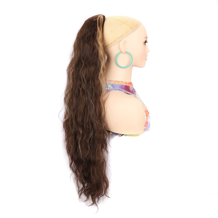 Ladies Extended Woolly Curly Rope Pulling Mesh Ponytail Wig, Color: 9H60A#