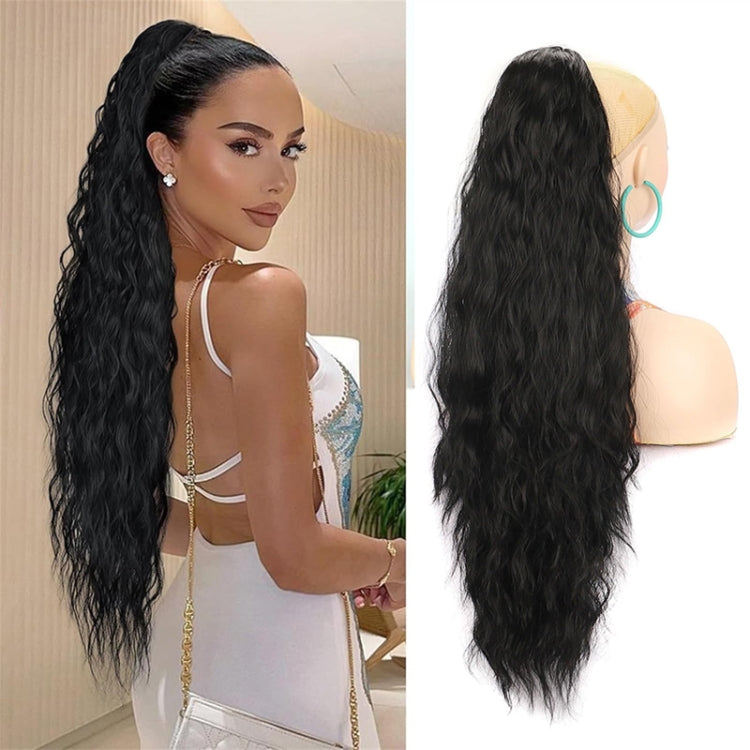 Ladies Extended Woolly Curly Rope Pulling Mesh Ponytail Wig, Color: 232#