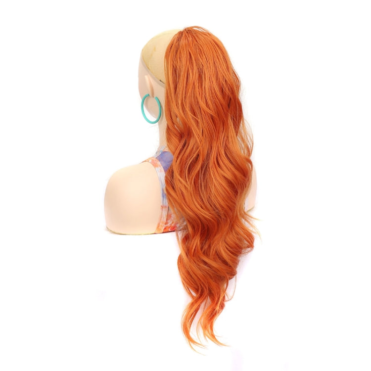 Mesh Drawstring Long Wavy Curly Ladies Ponytail Wig, Color: 232#