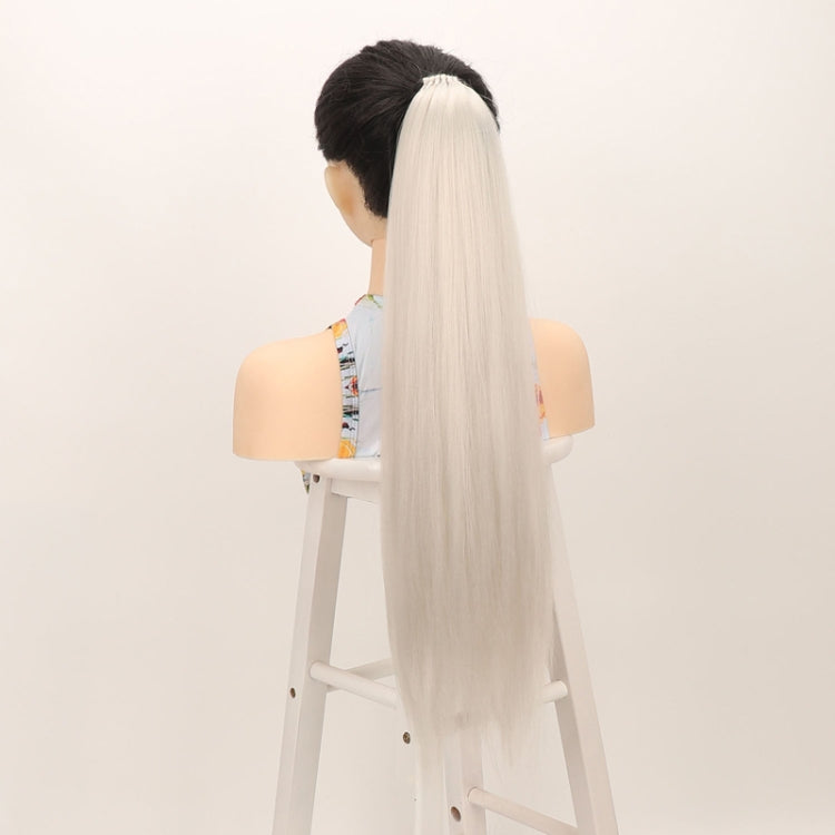 Ladies 24inch Fluffy Long Straight Hair Ponytail Wig, Color: 0906#