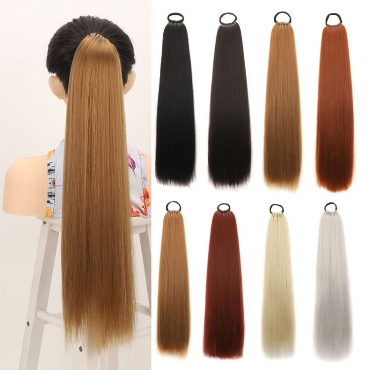 Ladies 24inch Fluffy Long Straight Hair Ponytail Wig, Color: 0906#