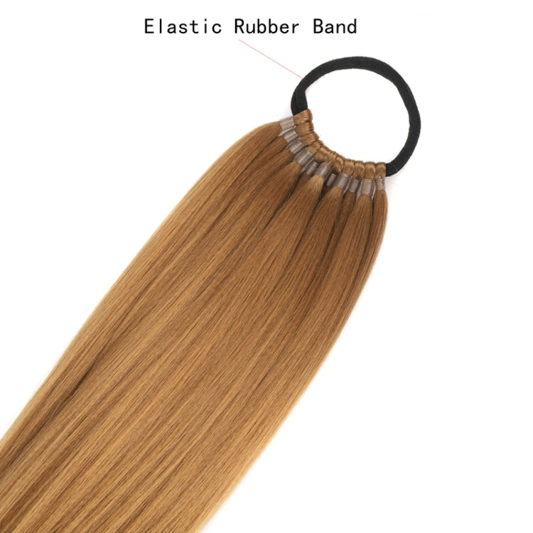 Ladies 24inch Fluffy Long Straight Hair Ponytail Wig, Color: 30#
