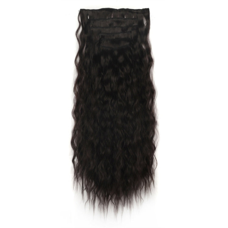 6pcs / Set Clips Corn Hair Long Curly Picking Hair Extensions Wig Piece, Color: 2#