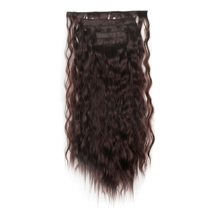 6pcs / Set Clips Corn Hair Long Curly Picking Hair Extensions Wig Piece, Color: 4#