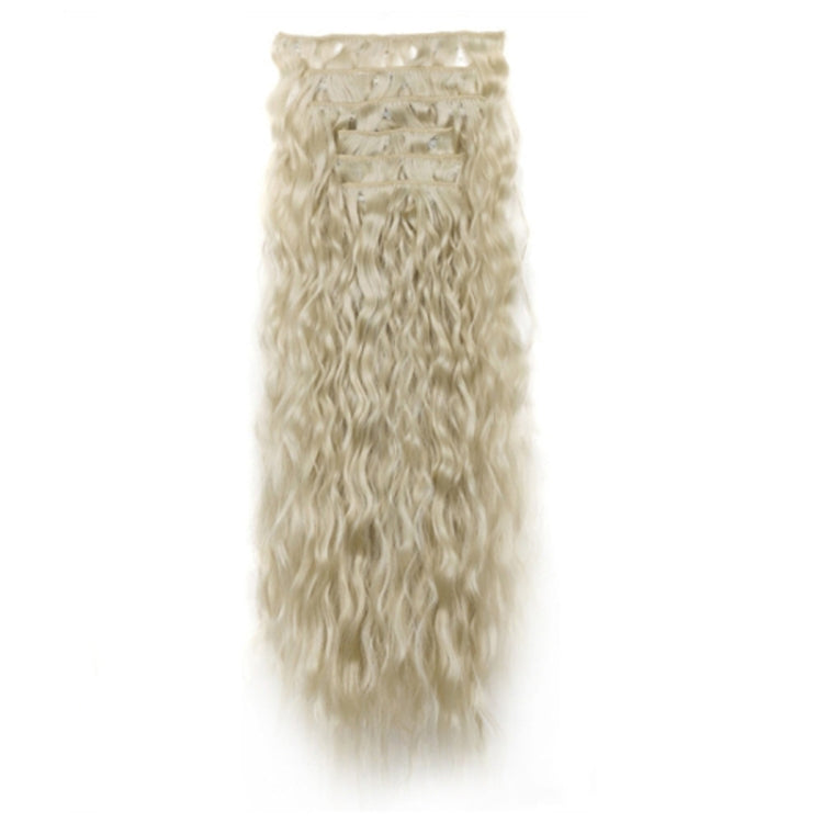 6pcs / Set Clips Corn Hair Long Curly Picking Hair Extensions Wig Piece, Color: 88#