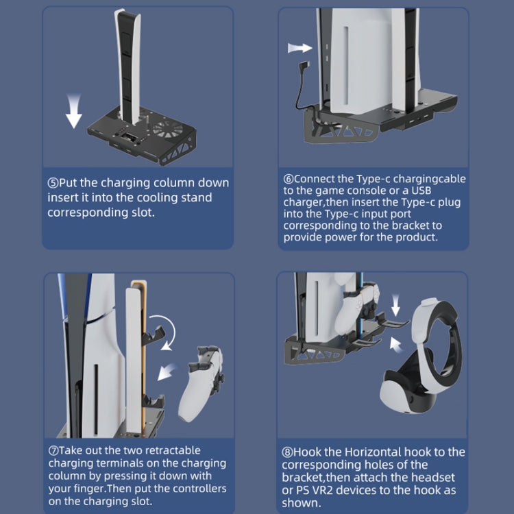 For PS5 Slim / PS5 iplay HBP-545 Wall Mount Charging Bracket - Black