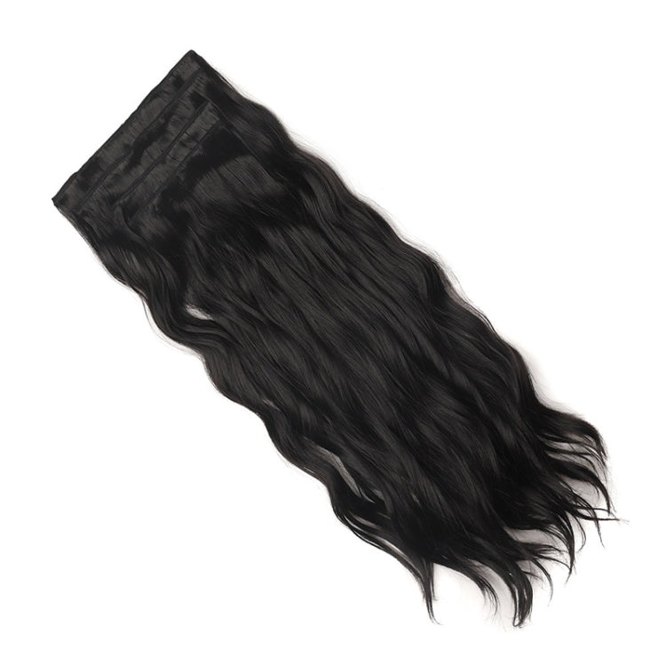 4pcs / Set Ladies Clip Hairstyle Water Wave Long Curly Hair Extensions Wig Pieces, Color: 2#