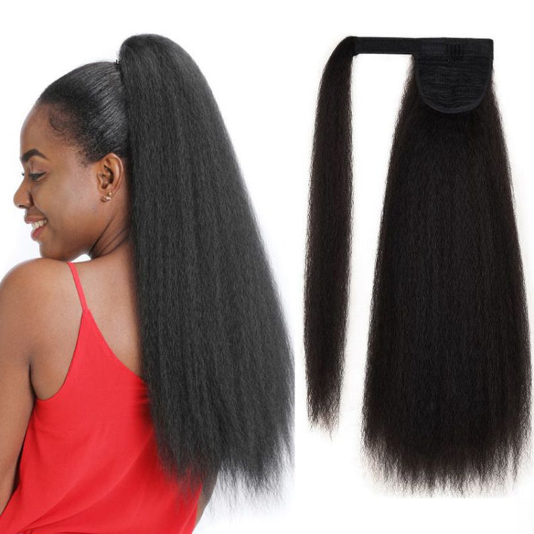 Ladies Explosive-Head Fluffy Long Curly Hair Ponytail Wig, Color: 4#