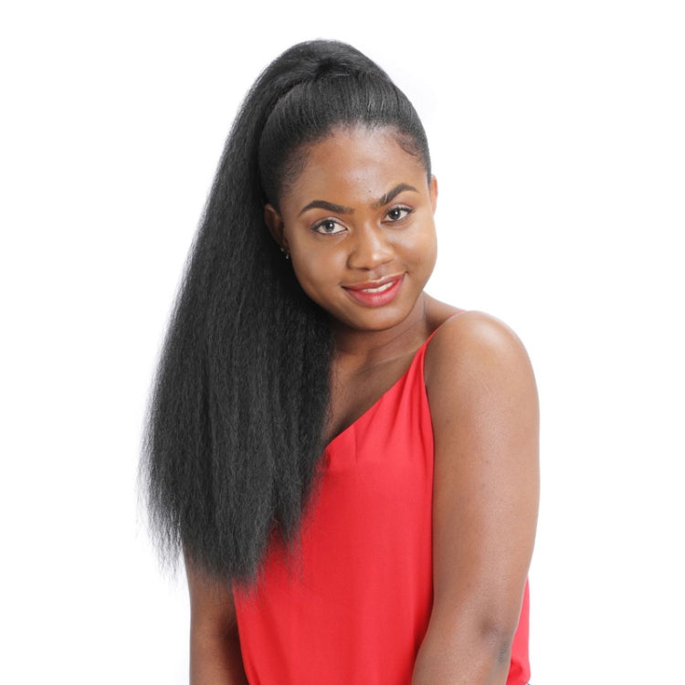 Ladies Explosive-Head Fluffy Long Curly Hair Ponytail Wig, Color: 1B#
