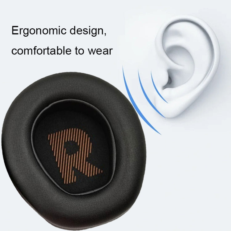 1pair For JBL QUANTUM 400 Headphone Leather Sponge Cover Earmuffs - Black