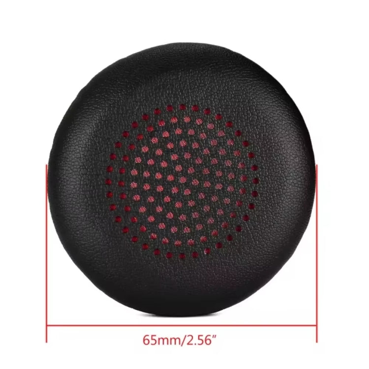 1pair For Plantronics UC B825 Headphone Leather Sponge Cover Earmuffs, Color: Red Mesh Sponge