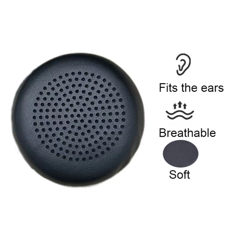 1pair For Plantronics UC B825 Headphone Leather Sponge Cover Earmuffs, Color: Red Mesh Leather