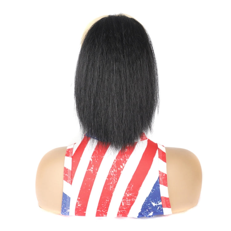 Drawstring Mesh Pocket Short Explosive-Head Fluffy Curly Hair Ponytail Wig, Color: 1B#
