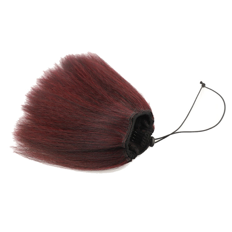 Drawstring Mesh Pocket Short Explosive-Head Fluffy Curly Hair Ponytail Wig, Color: 1BT30#