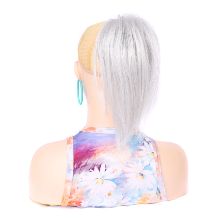 Ladies Short Chemical Fiber Fountain Claw Clip High Ponytail Wig, Color: 4502#