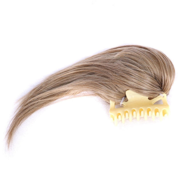 Ladies Short Chemical Fiber Fountain Claw Clip High Ponytail Wig, Color: 1B#