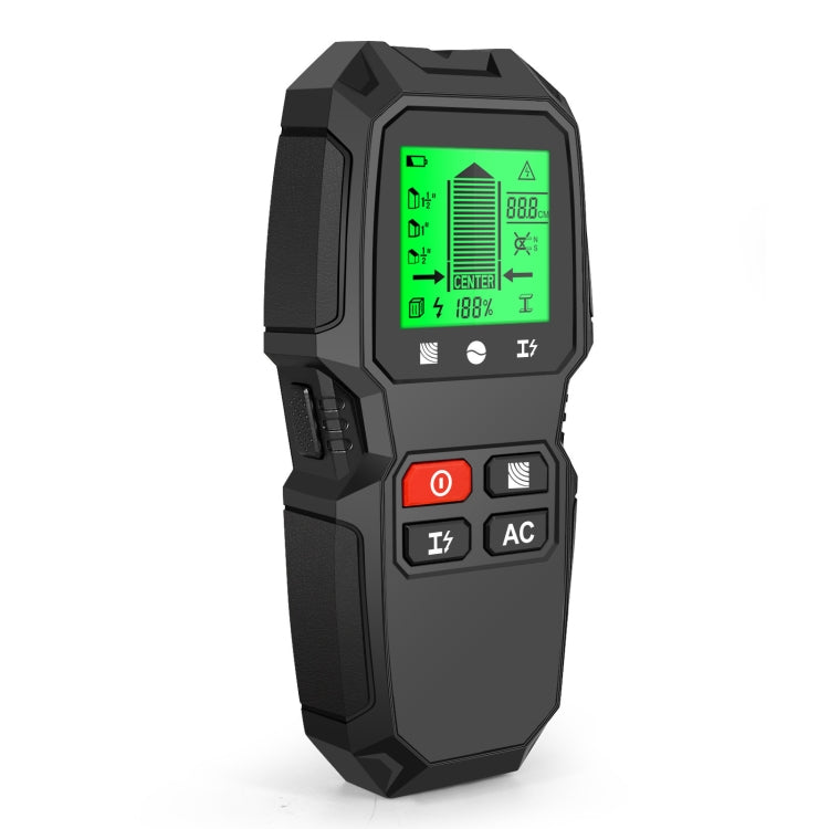 HW-QB6 5 In 1 Wall Scanner Handheld Stud Finder Wood Current Metal Live Wires Detection
