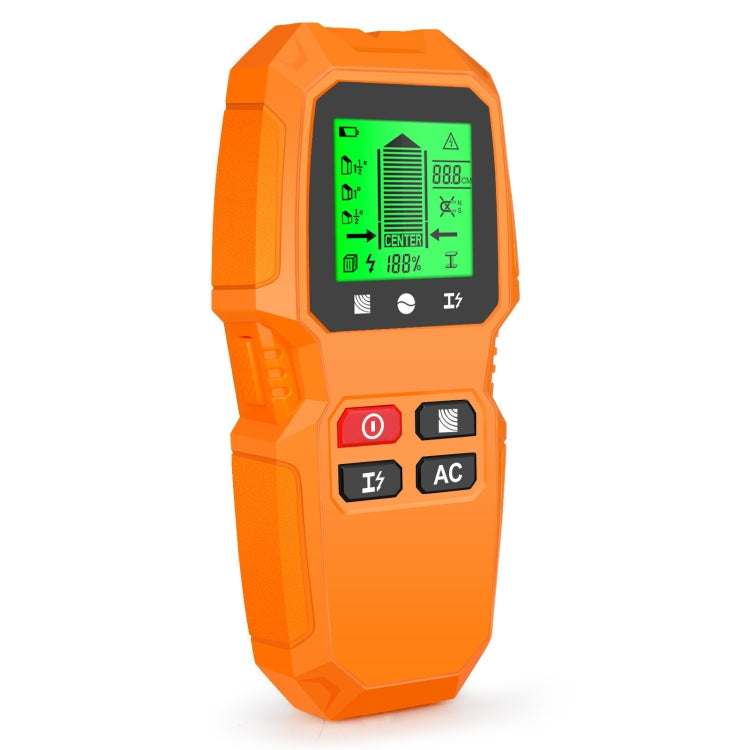 HW-QB6 5 In 1 Wall Scanner Handheld Stud Finder Wood Current Metal Live Wires Detection