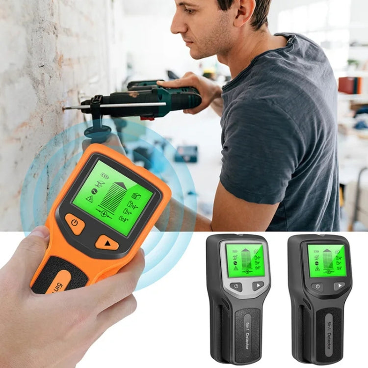 5-in-1 Wall Stud Detector Edge Center Wood Current Metal AC Wires Detection