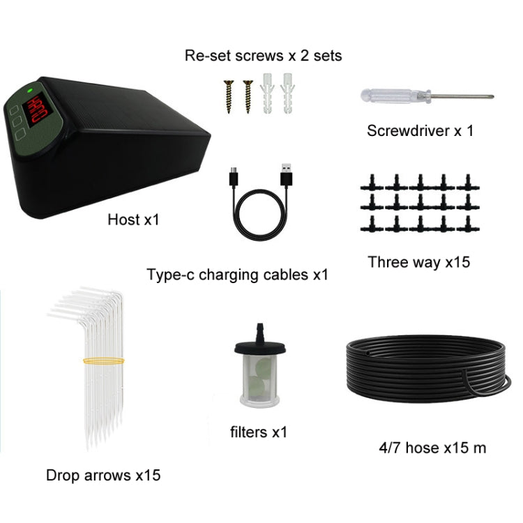 Smart Automatic Solar Timed Wireless Controlled Watering Device - SW15 Set
