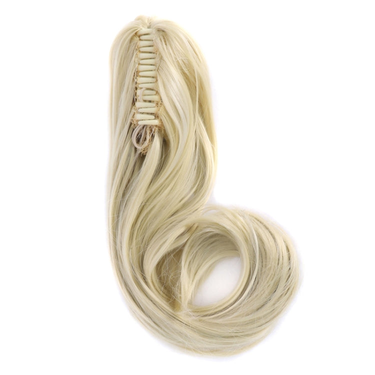 Ladies Claw Clip Inside Button Long Curly Pear Ponytail Wig, Color: 8BH22#