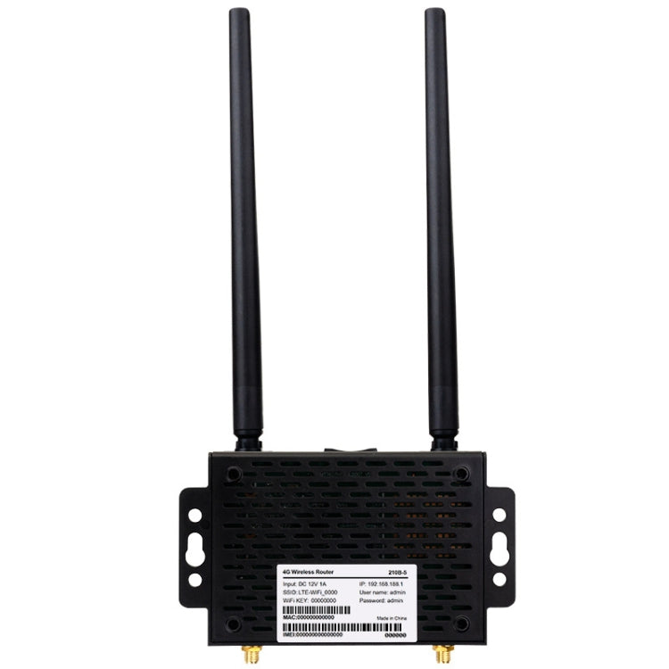 4G Wireless Plug-in Router Detachable Extension Antenna LTE Monitoring Network WiFi Hotspot, EU Plug - Black