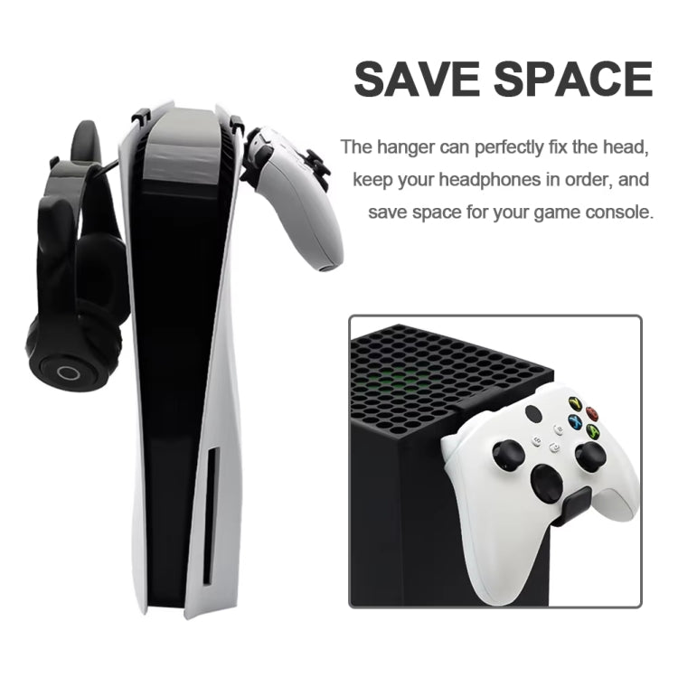 For PS5 / XBOX Series X Controller Earphone Hook Gamepad Holder, Spec: 2pcs
