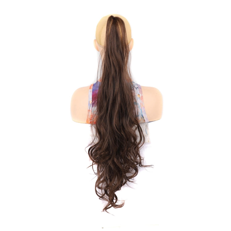 Ladies Wrap Around Magic Wand Ponytail Long Curly Wig, Color: 2M30#