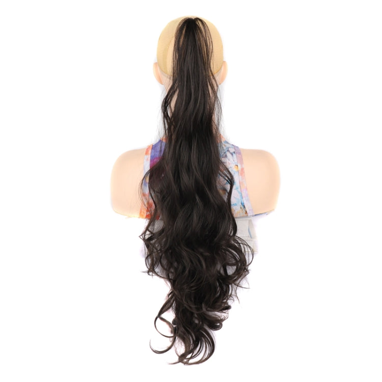 Ladies Wrap Around Magic Wand Ponytail Long Curly Wig, Color: 8#