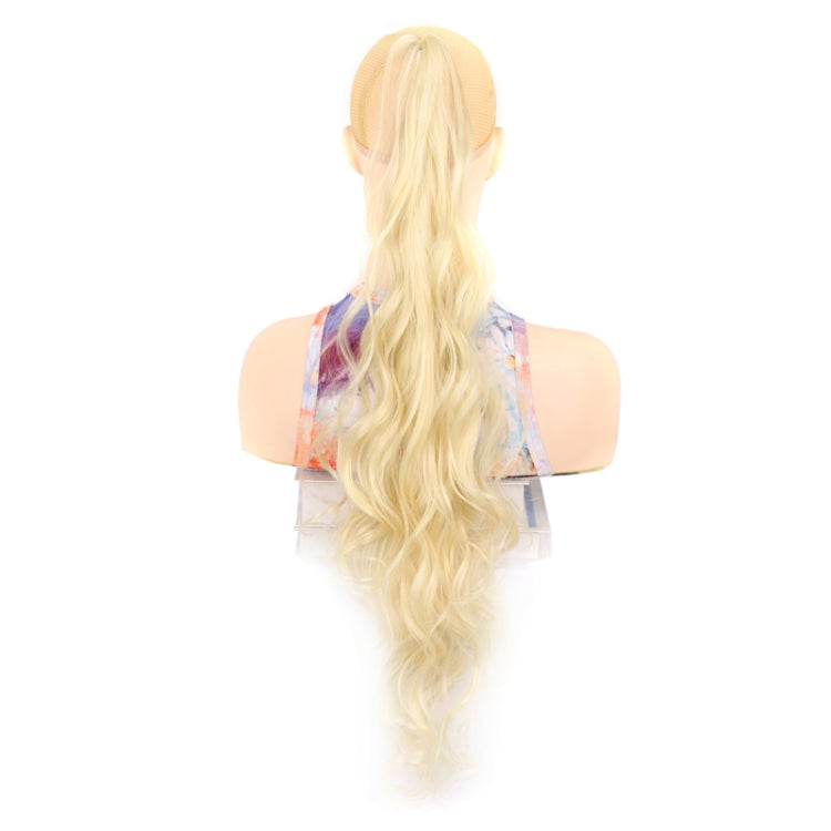 Ladies Wrap Around Magic Wand Ponytail Long Curly Wig, Color: 613#