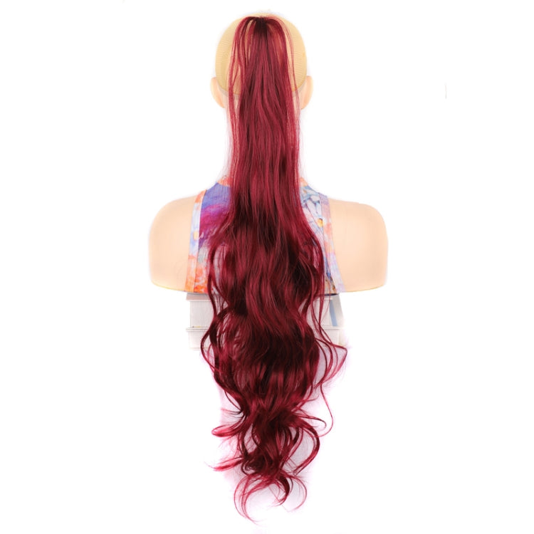 Ladies Wrap Around Magic Wand Ponytail Long Curly Wig, Color: BUG#