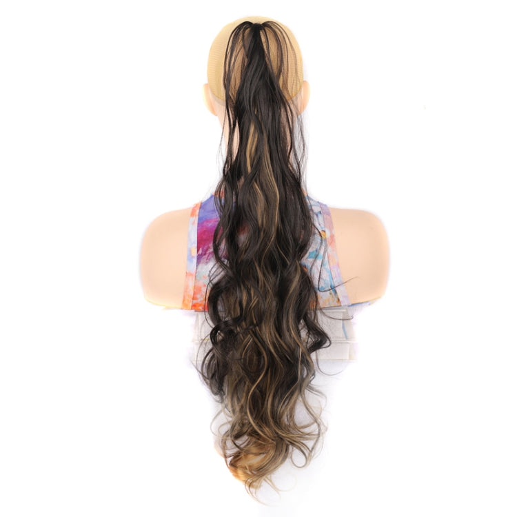 Ladies Wrap Around Magic Wand Ponytail Long Curly Wig, Color: P8H25#