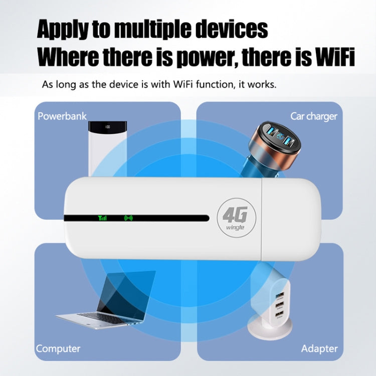 Asian Version U5-5M 4G WiFi Dongle USB Plug-In Router Mobile Hotspot