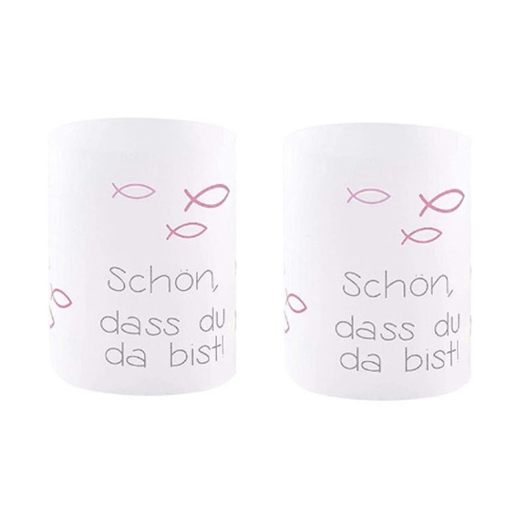 2pcs Communion Party German Candle Lamp Shade Decoration, Style: B