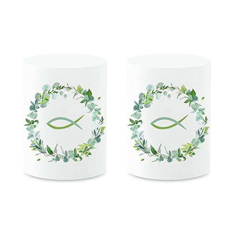2pcs Communion Party German Candle Lamp Shade Decoration, Style: F