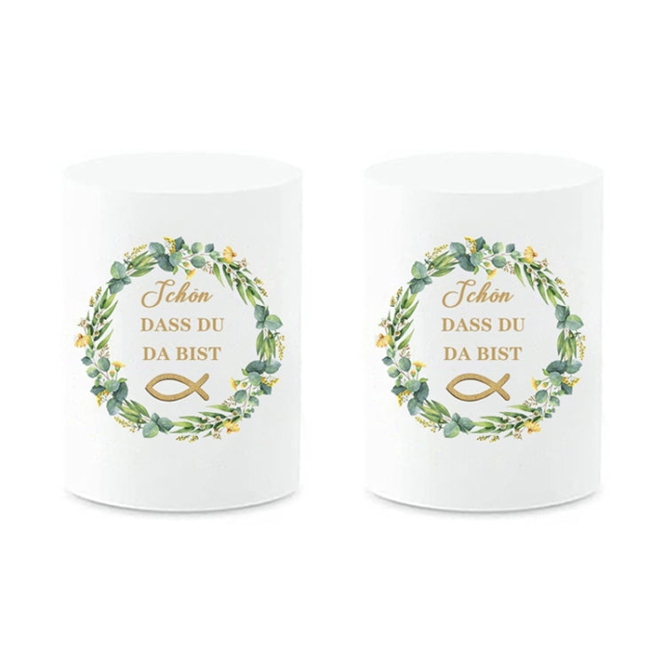 2pcs Communion Party German Candle Lamp Shade Decoration, Style: I
