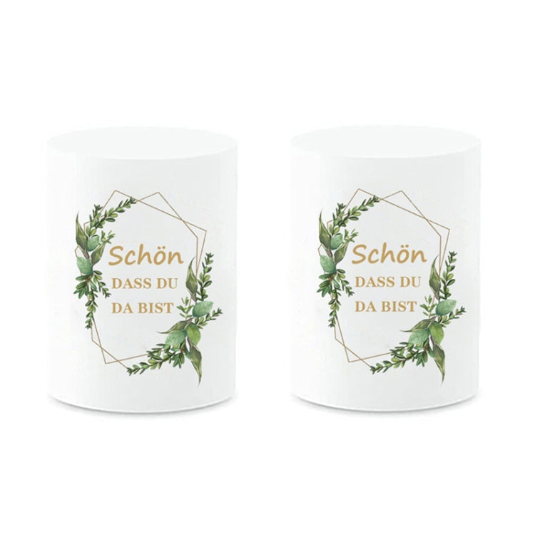 2pcs Communion Party German Candle Lamp Shade Decoration, Style: J