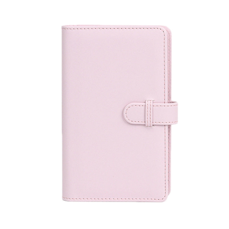 108-Piece Multifunctional 3 Inch Photo Ticket Credit Card Storage Book, Color: Light Cherry Pink