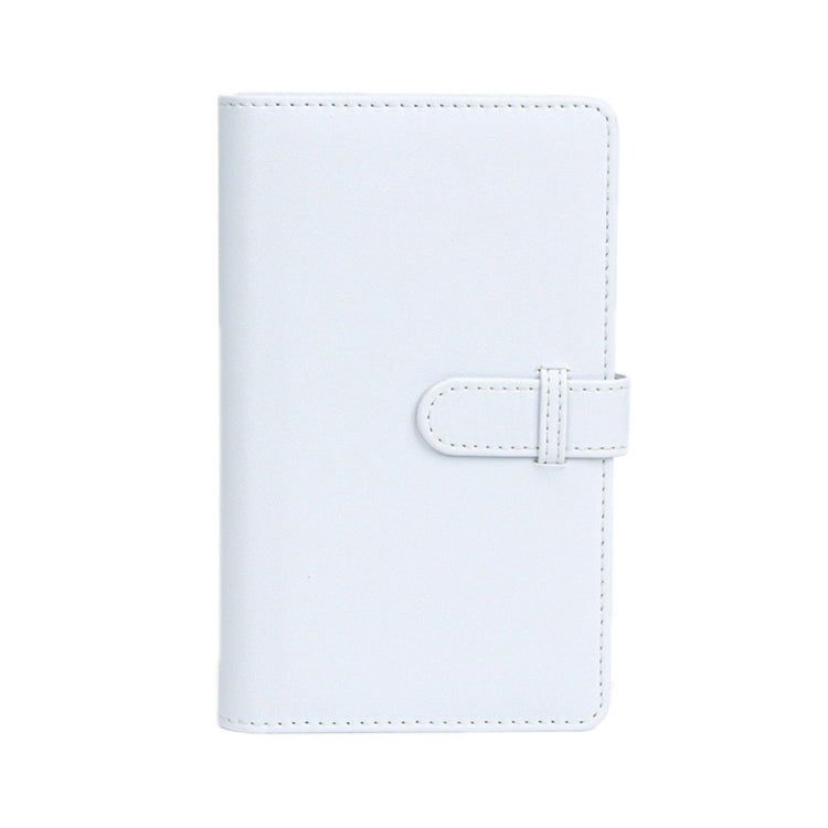108-Piece Multifunctional 3 Inch Photo Ticket Credit Card Storage Book, Color: Jasmine White
