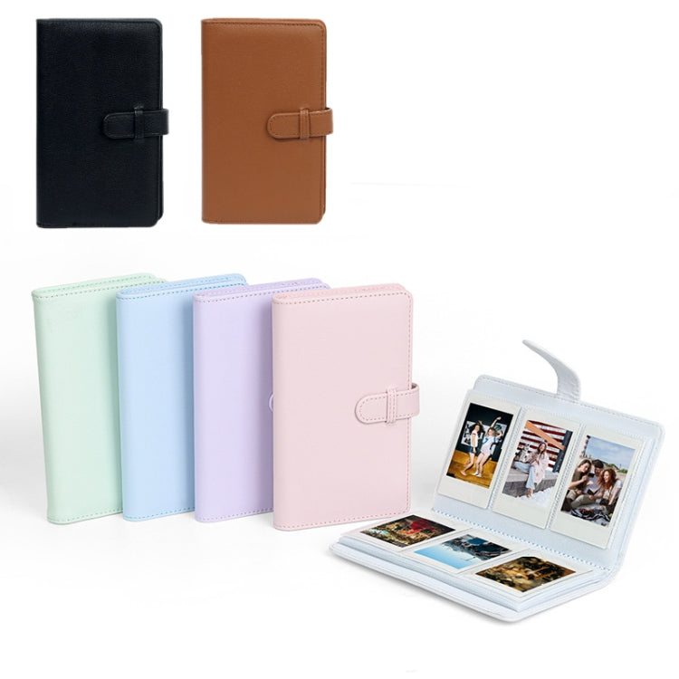 108-Piece Multifunctional 3 Inch Photo Ticket Credit Card Storage Book, Color: Mint Green