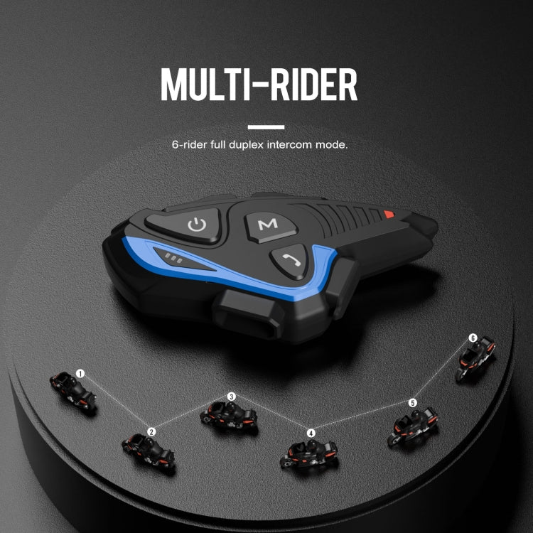 Bluetooth 5.1 Multi-Person Intercom Cycling Gelmet Bluetooth Headset