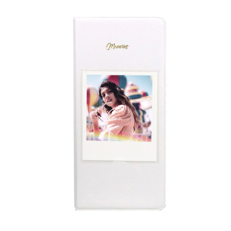64-Piece 5 Inch Photo Storage Album, Color: White