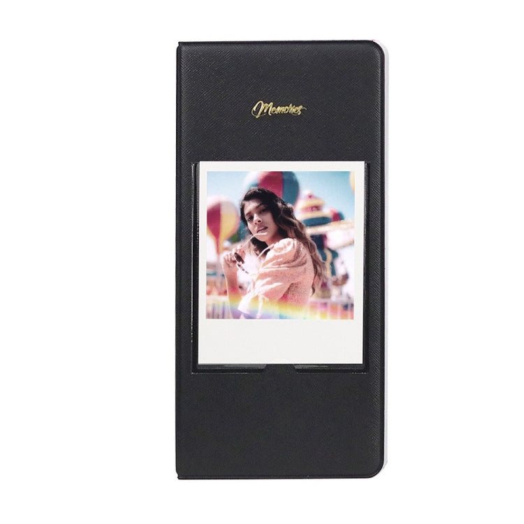 64-Piece 5 Inch Photo Storage Album, Color: Black