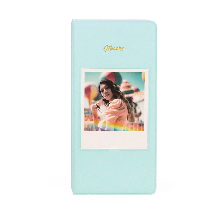 64-Piece 5 Inch Photo Storage Album, Color: Light Blue