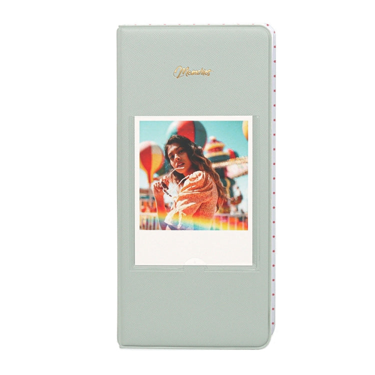 64-Piece 5 Inch Photo Storage Album, Color: Green