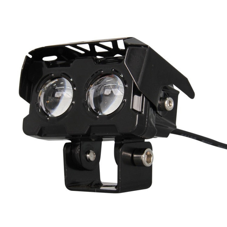 12W Motorcycle Spotlight High Bright Two Color Modified External Waterproof LED Lens Headlight