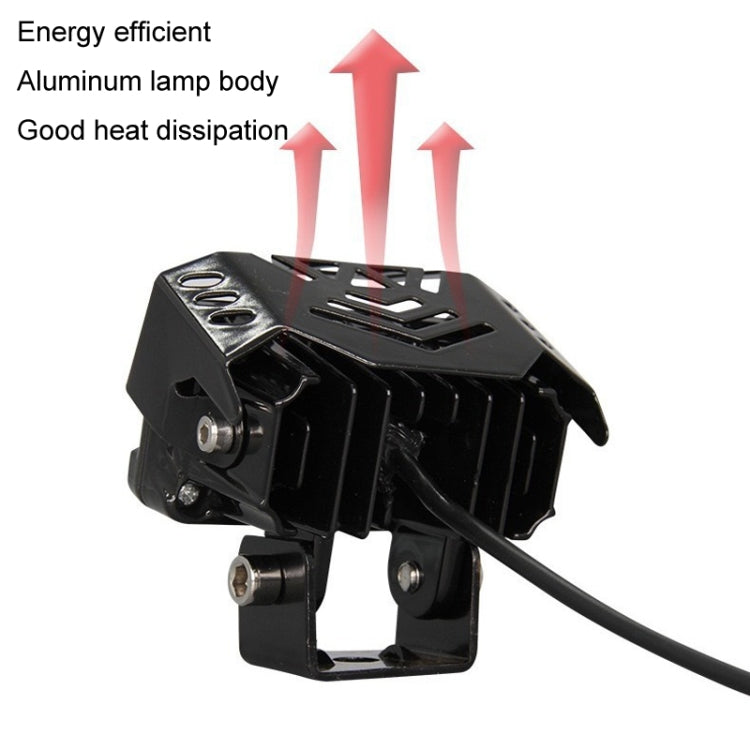20W Motorcycle Spotlight High Bright Two Color Modified External Waterproof LED Lens Headlight