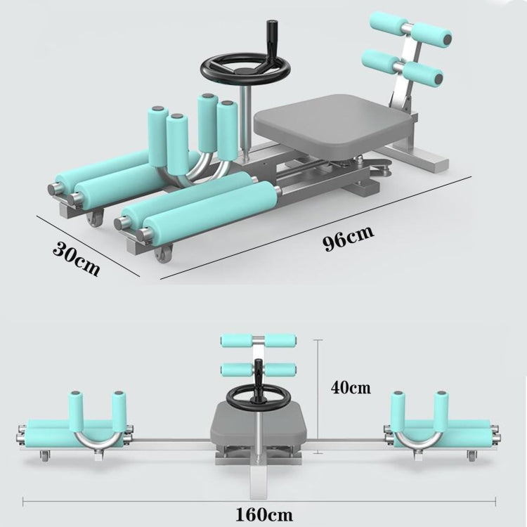 Leg Opening Machine Hip Joints Stretching Equipment - Cyan