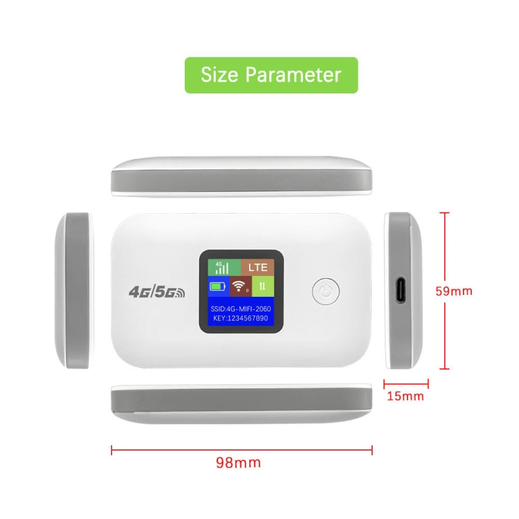 A8-EU Eurasian Version 4G Portable WiFi Wireless Type-C Plug And Play LTE Router Car Mobile Hotspot