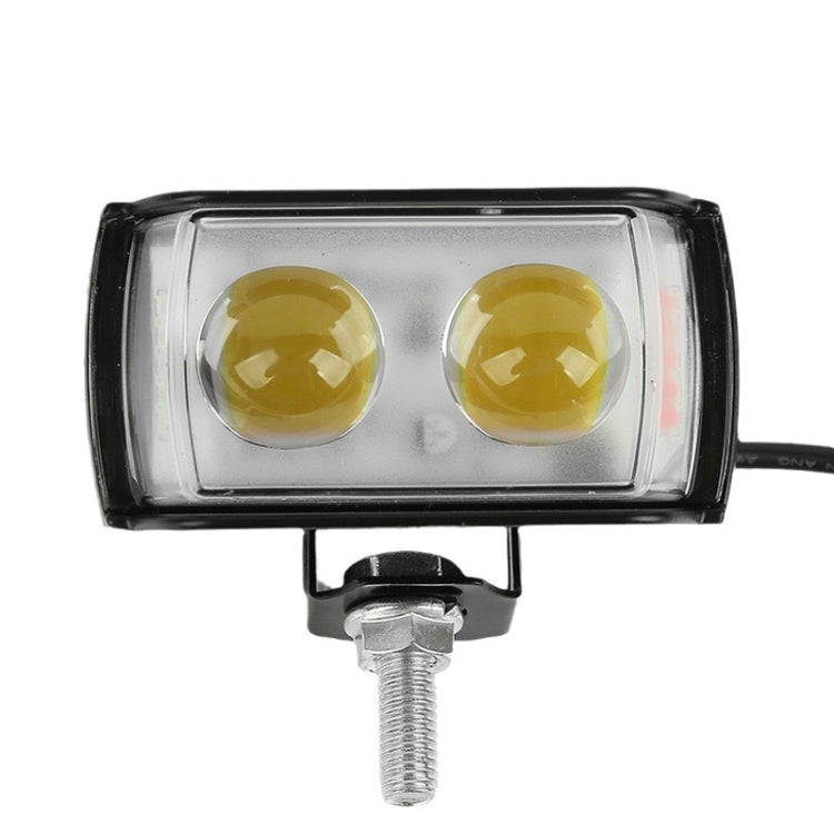 Motorcycle LED Spotlight External Mini Lens High Brightness Flash Headlight Driving Fog Lamps - 2 Lens